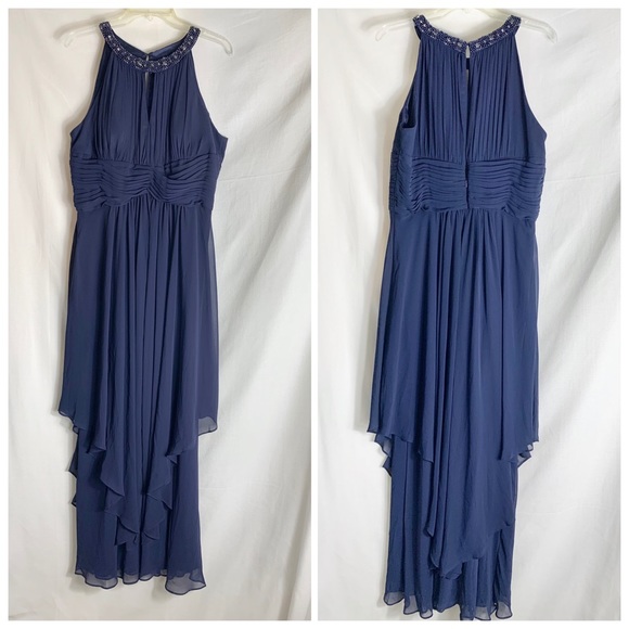 Eliza J Chiffon Evening Gown Sz 16p
